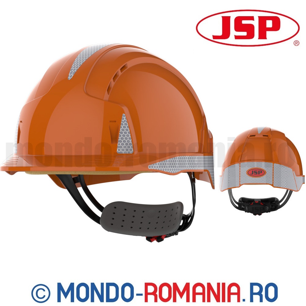 Echipamente Protectia Muncii - Casca protectie JSP CR2 Intense Reflective portocalie