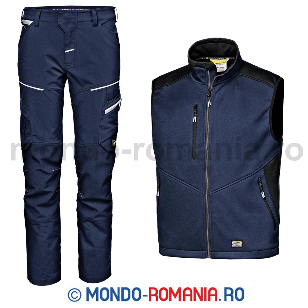 Pantaloni GEMINI Guard Bleumarin si Vesta Softshell GUINEA Bleumarin.jpg